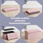 Sofa with storage space - 38 x 76 x 38 cm - seat box - sofa bed