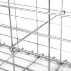 Schanskorf - Gabion garden wall - For stones - 100 x 30 x 30 cm - silver