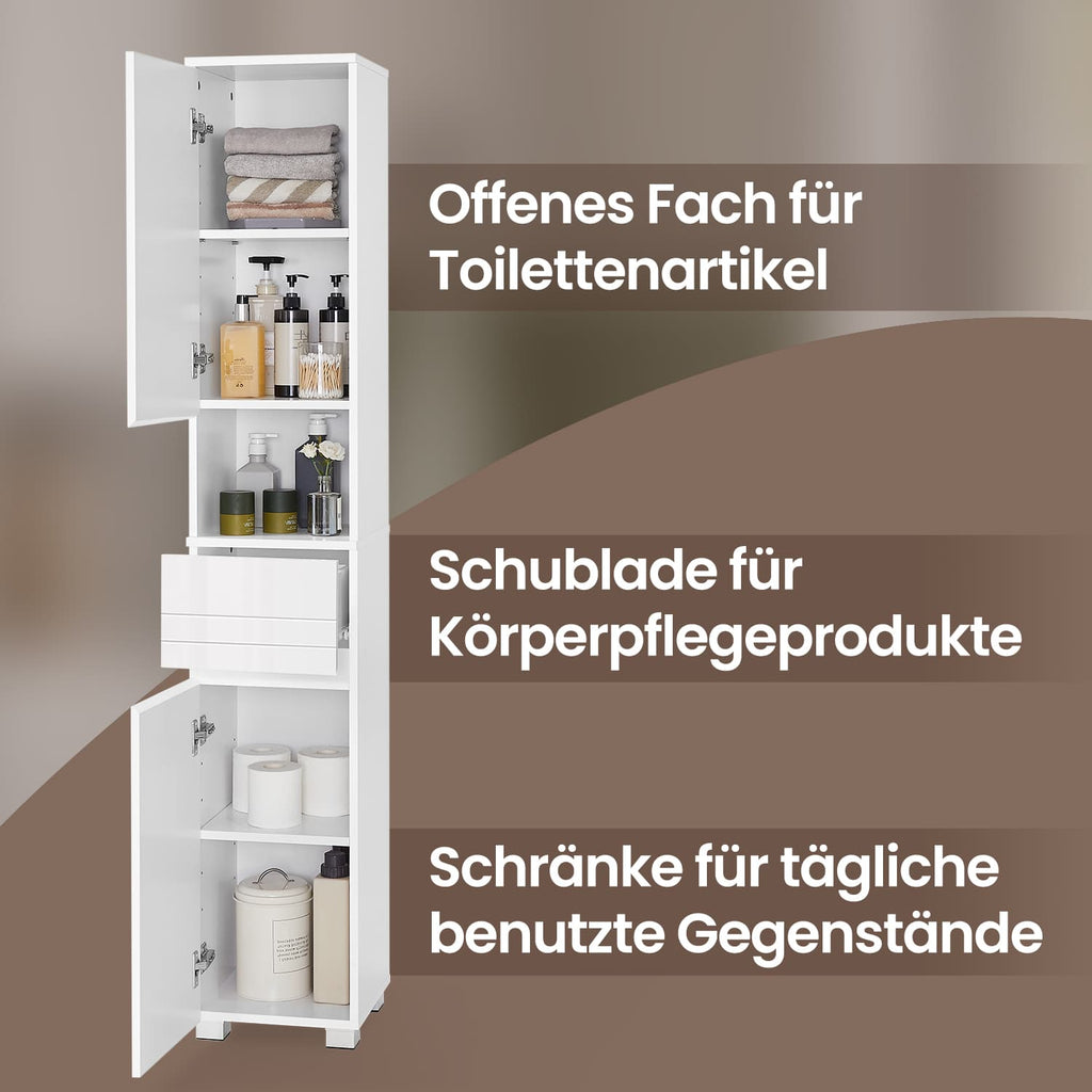 Bathroom furniture - with one drawer, compact and modern