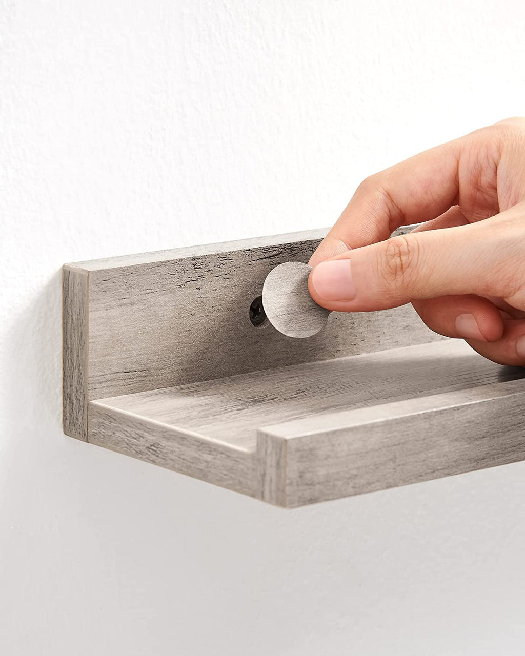 Wall shelf - Set of 3 - Floating boards - Gray