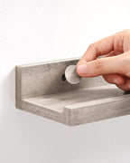Wall shelf - Set of 3 - Floating boards - Gray