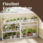 Bathroom shelf, bathroom shelf, plant shelf with 3 adjustable shelves