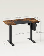 Desk - Electric desk - With wheels and storage bag