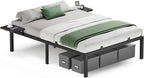 Bed Frame - Metal frame - Double bed - 190 x 140 cm - Black