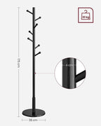 Coat rack - Wardrobe Standard - Clothing rack of solid wood - Black