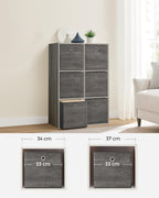 Storage boxes - Storage boxes - Set of 6 - Gray