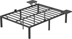 Bed Frame - Metal frame - Double bed - 190 x 140 cm - Black