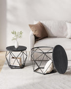 Side table - Set of 2 - Coffee tables - Black