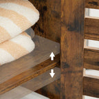Bathroom cabinet - Wooden cabinet - 2 French doors - Brown