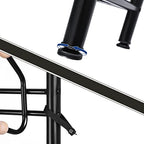 Coat rack - With 3 shoe racks - With 18 hooks - Metal - 68.8 x 35.2 x 187 cm