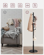 Coat rack - Wardrobe Standard - Clothing rack of solid wood - Black