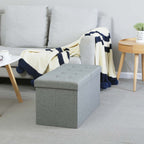 Seat box - Sofa with storage space - Sign cover - 80 L - Light gray