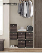 Storage boxes - Storage boxes - Set of 6 - Dark brown