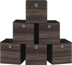 Storage boxes - Storage boxes - Set of 6 - Dark brown