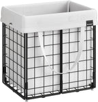 Laundry basket - With removable laundry bag - Metal frame - Gray