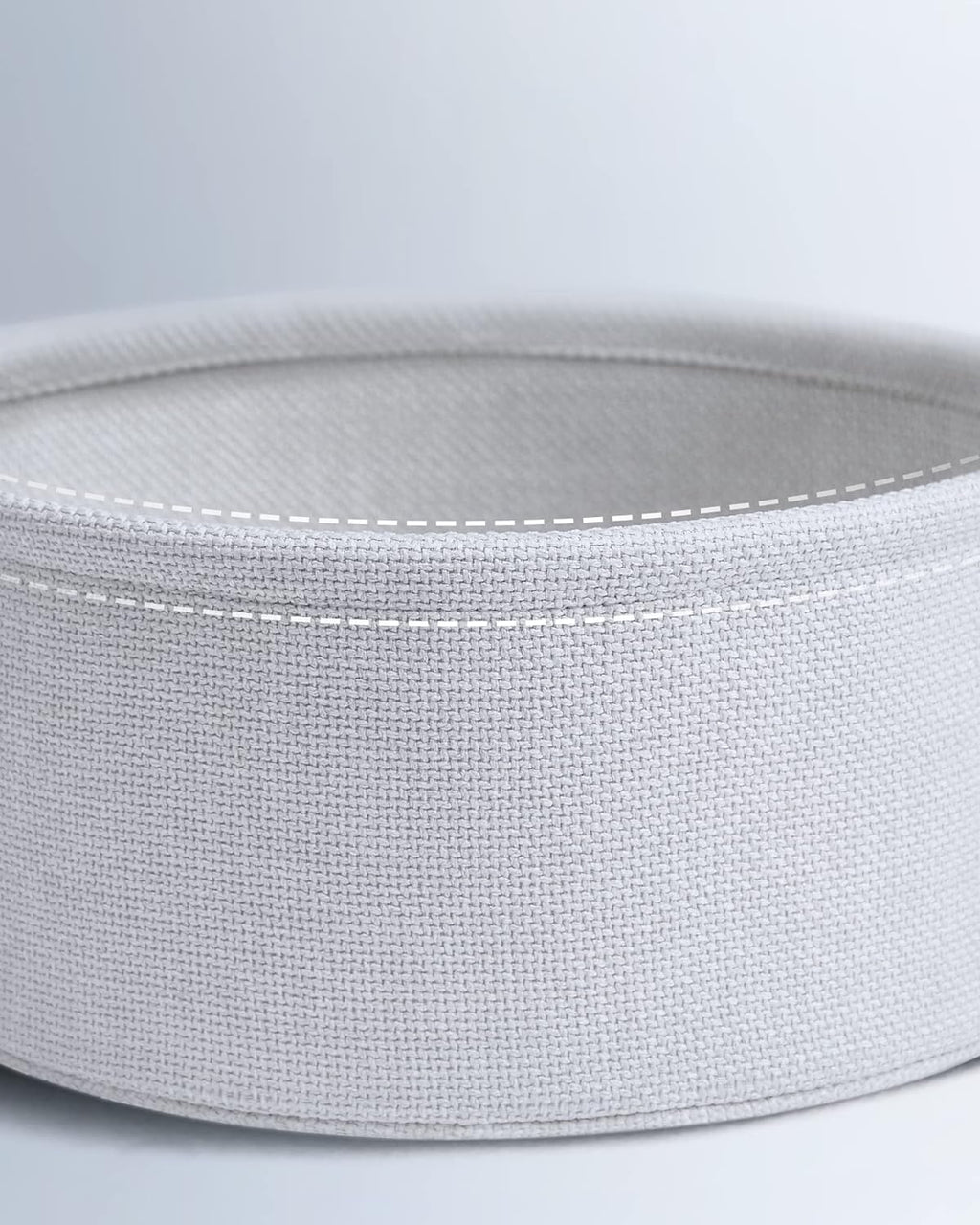Round side table - With fabric basket - Metal frame - Blue
