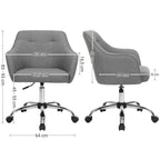 Office chair - Computer chair - In height adjustable - Gray