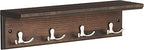 Wall coat rack - Hall coat rack - With 4 double hooks - with board
