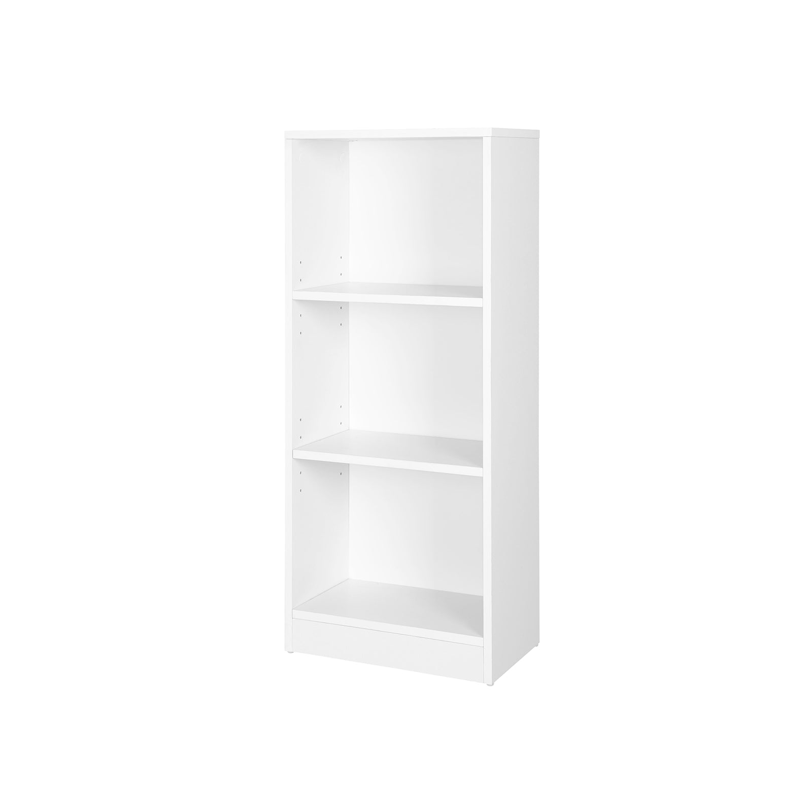 Bookcase - Simple - with 3 compartments - White