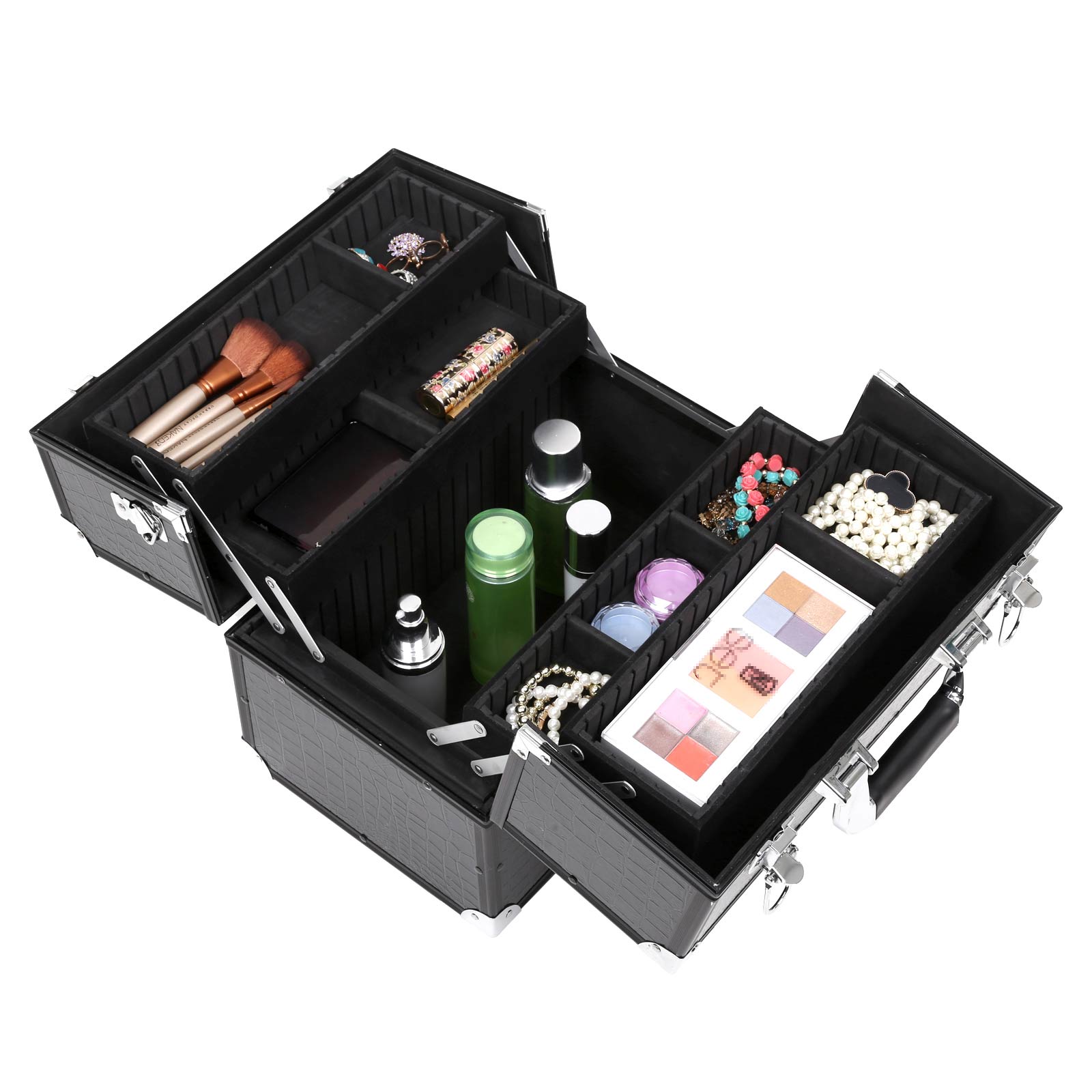 Cosmetic case - "Croco" - Black