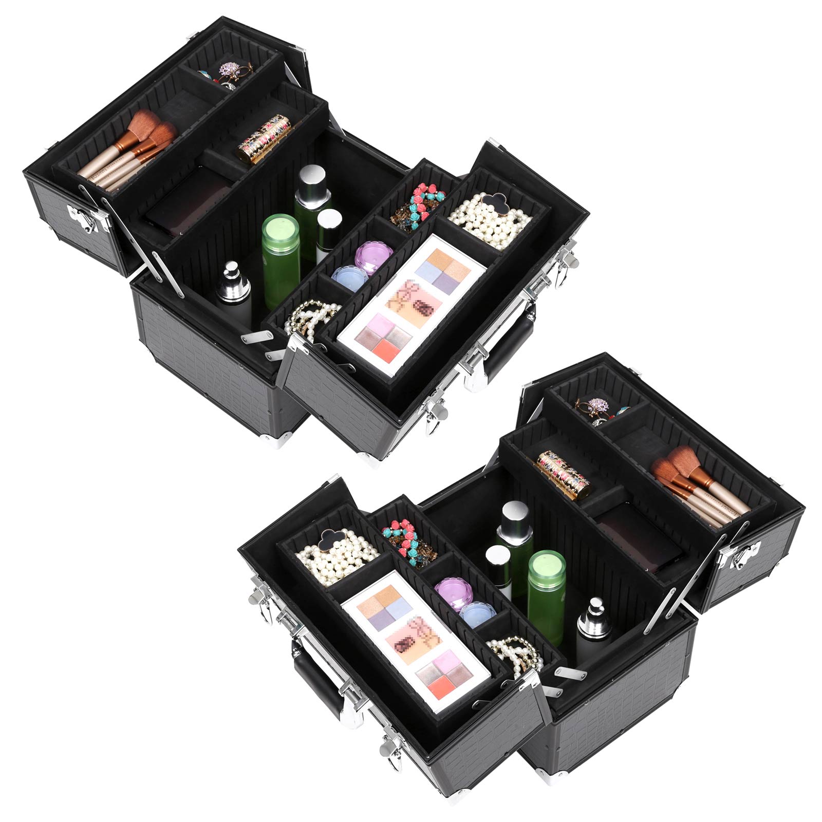 Cosmetic case - "Croco" - Black