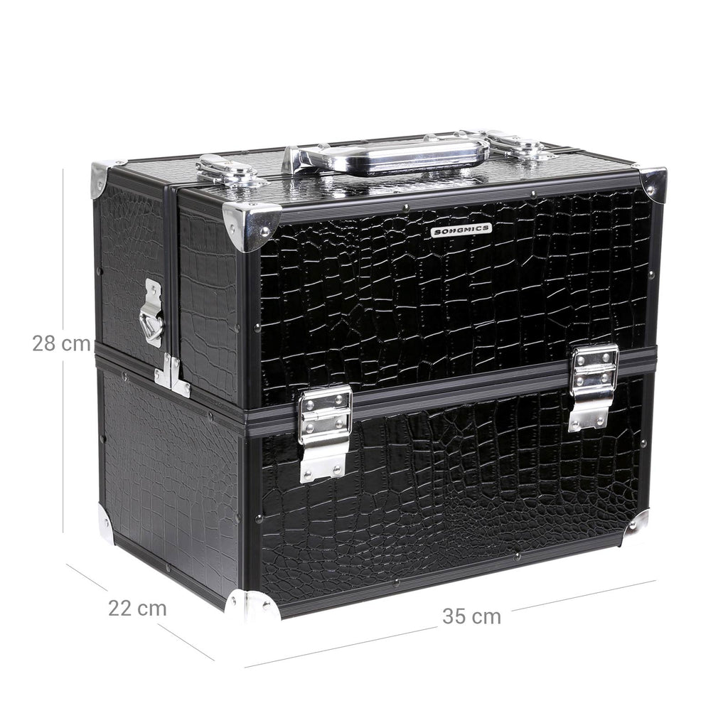 Cosmetic case - "Croco" - Black