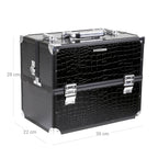 Cosmetic case - "Croco" - Black