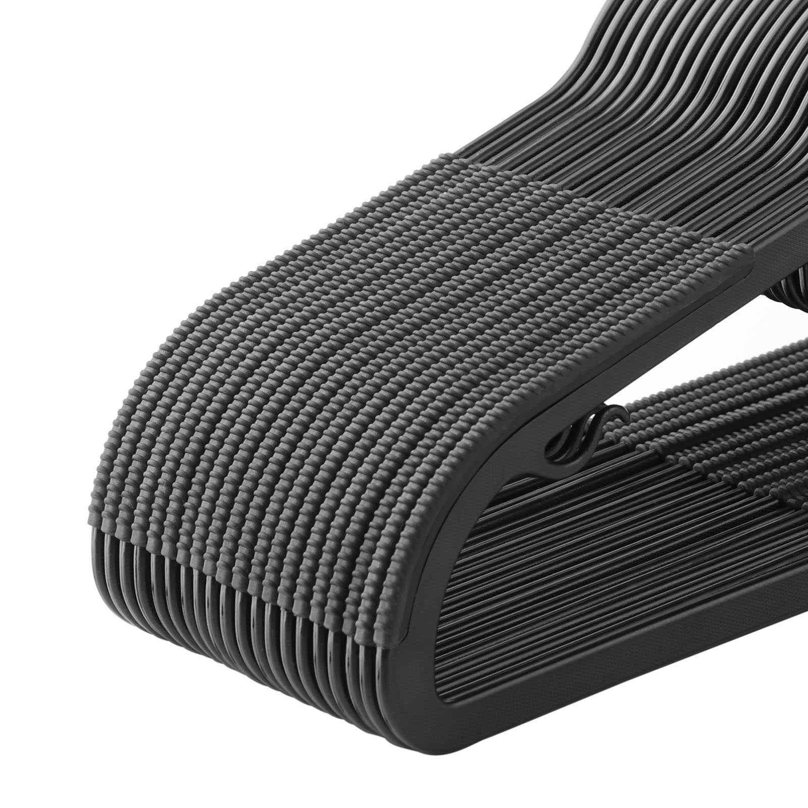 Clothing hangers - Anti -slip - Set of 50 - Gray