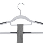 Clothing hangers - Anti -slip - Set of 50 - Gray