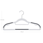 Clothing hangers - Anti -slip - Set of 50 - Gray