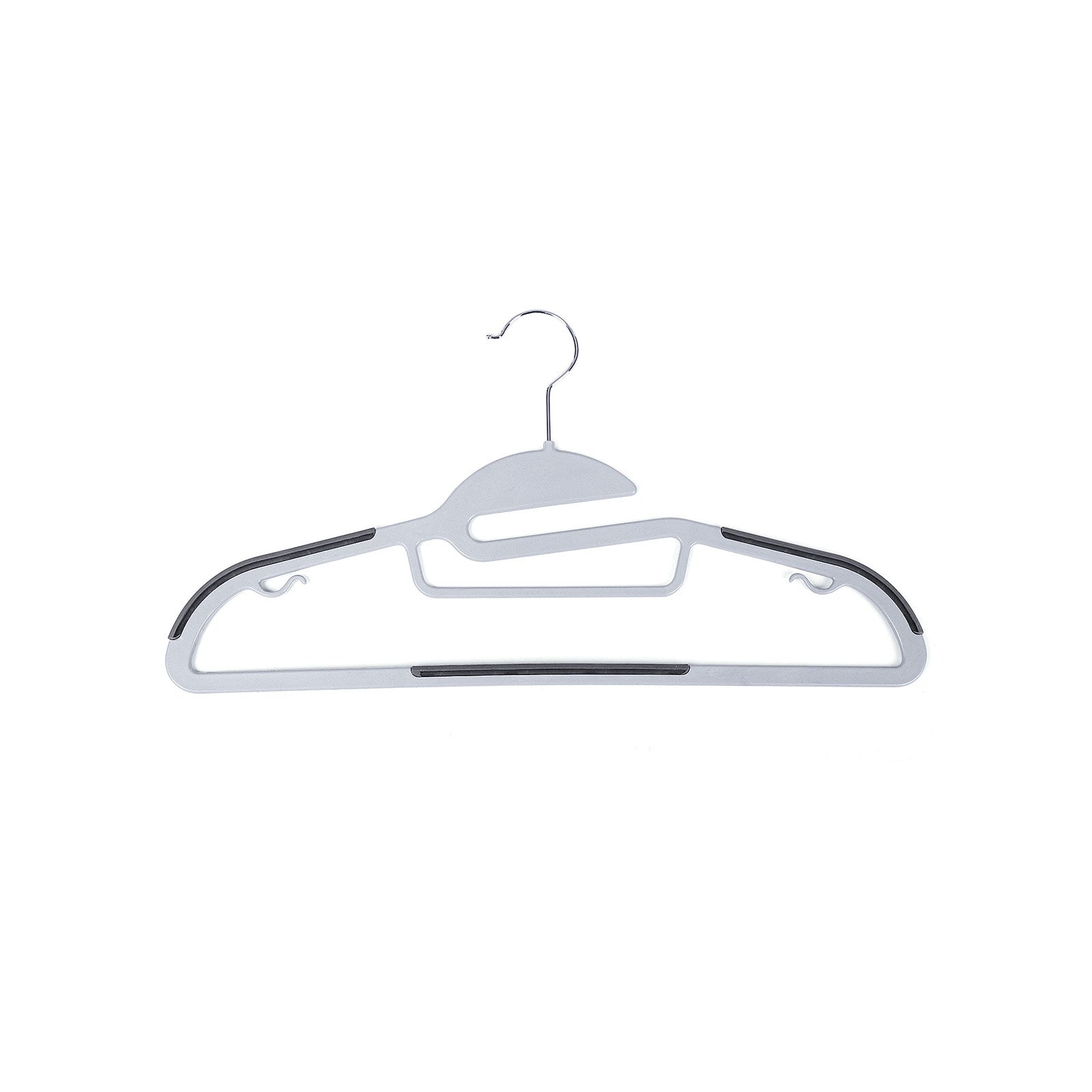 Clothing hangers - Anti -slip - Set of 50 - Gray