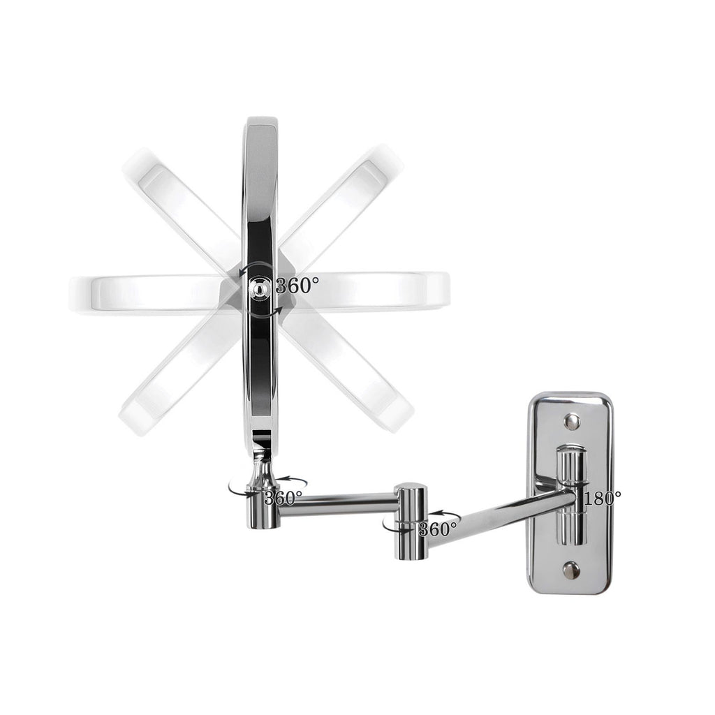 Extendable makeup mirror-5 × magnification
