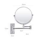 Extendable makeup mirror-5 × magnification