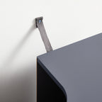 Washbasin cabinet - Bathroom furniture - With 2 doors - Country style - Gray