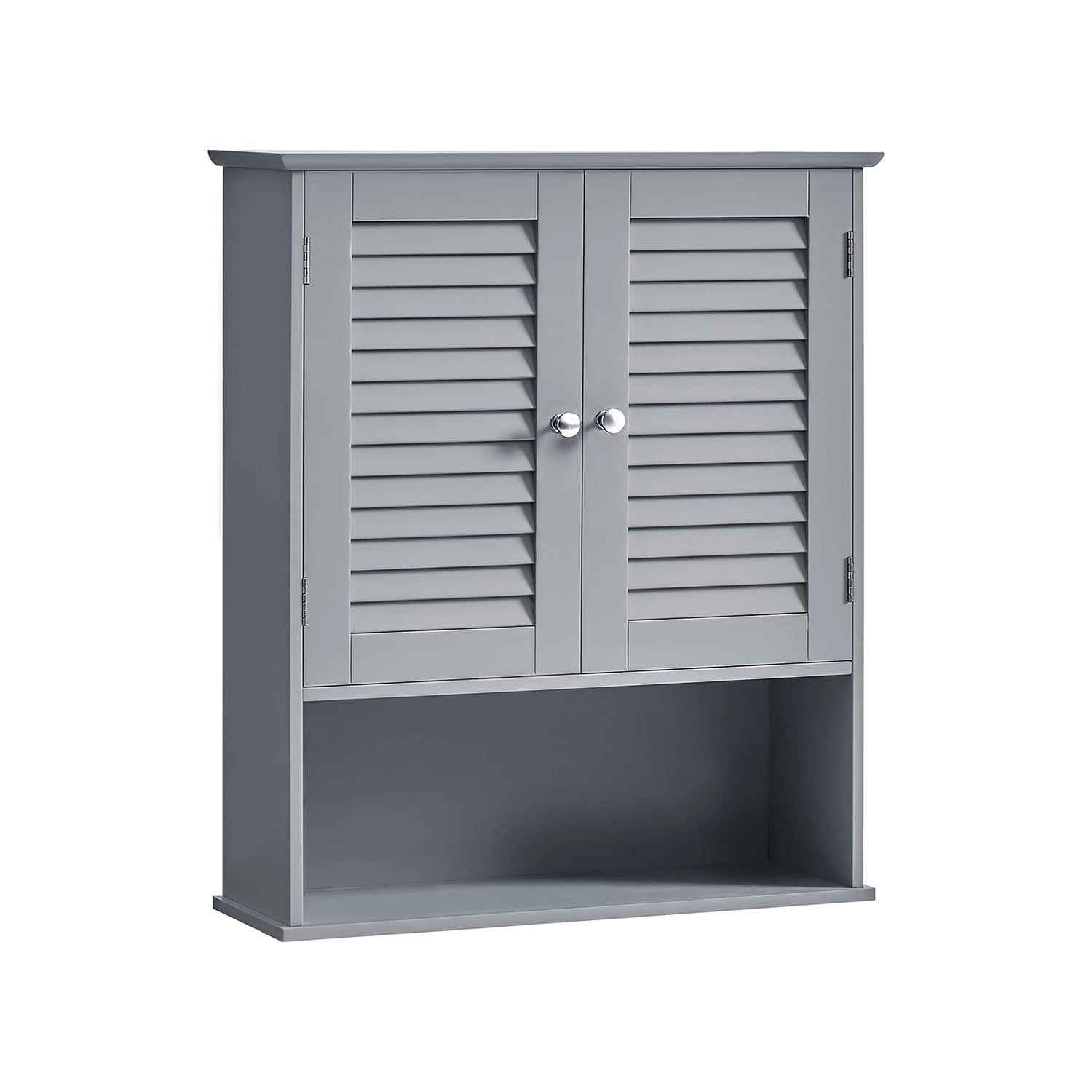 Bathroom furniture - with adjustable shelf and slat doors