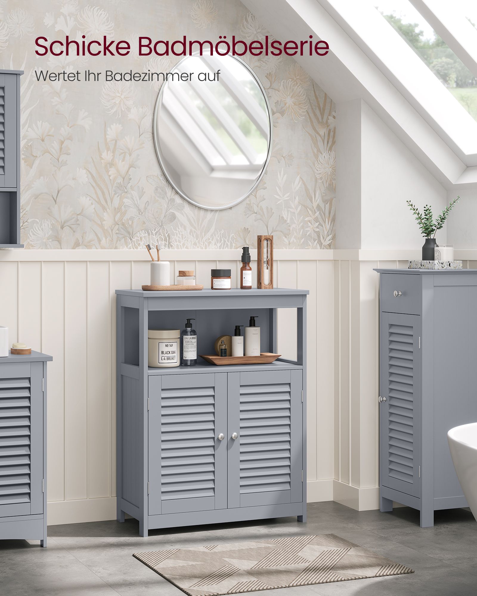 Bathroom Furniture - With Open Vak & 2 doors