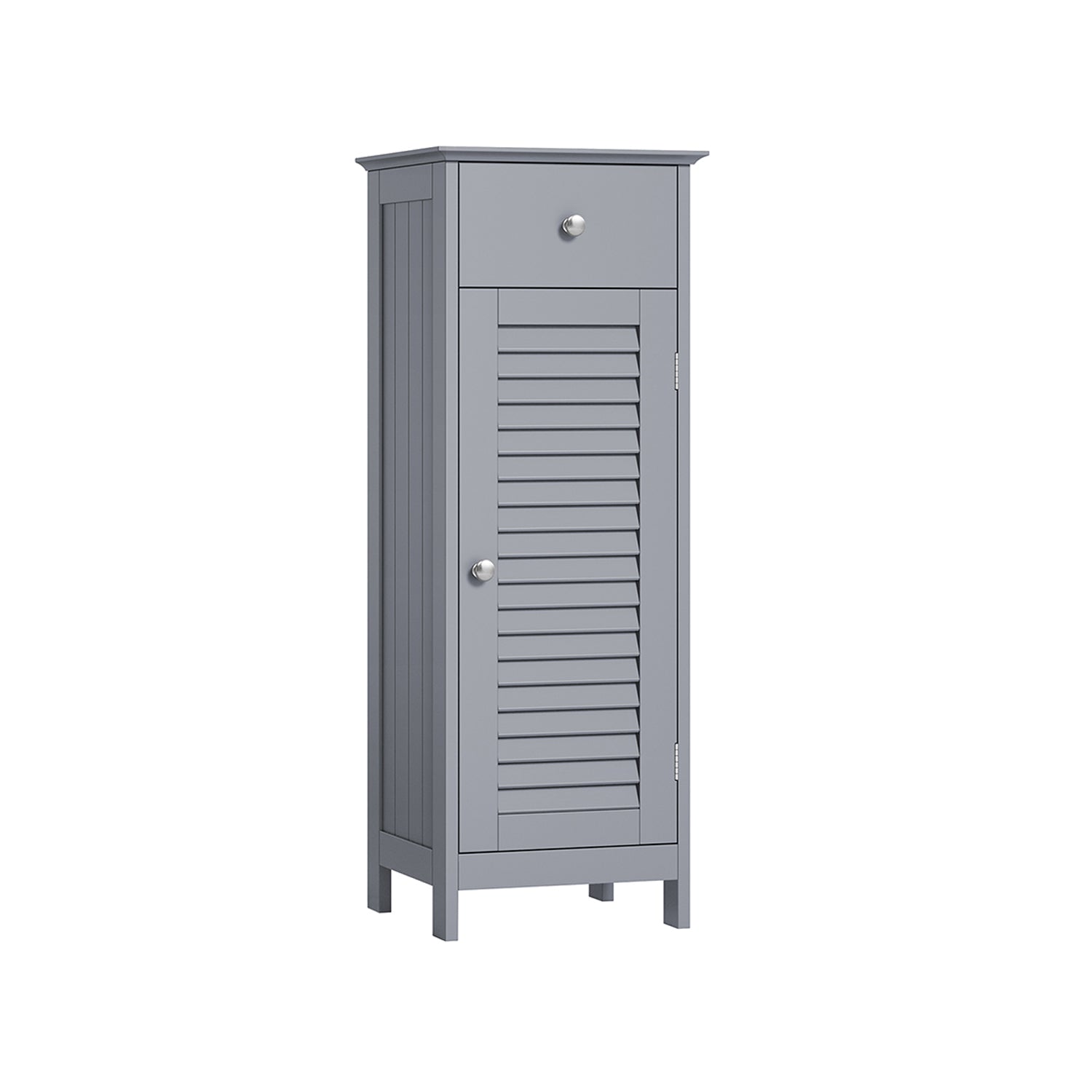 Bathroom furniture - narrow - with drawer and louvre door