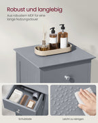 Bathroom furniture - narrow - with drawer and louvre door
