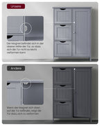 Bathroom furniture - With 3 drawers & cupboard door