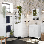Washbasin cabinet - Matt white