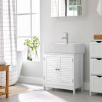 Washbasin undercase - Bathroom furniture - 60 x 30 x 60 cm - Scandinavian design - Matt white