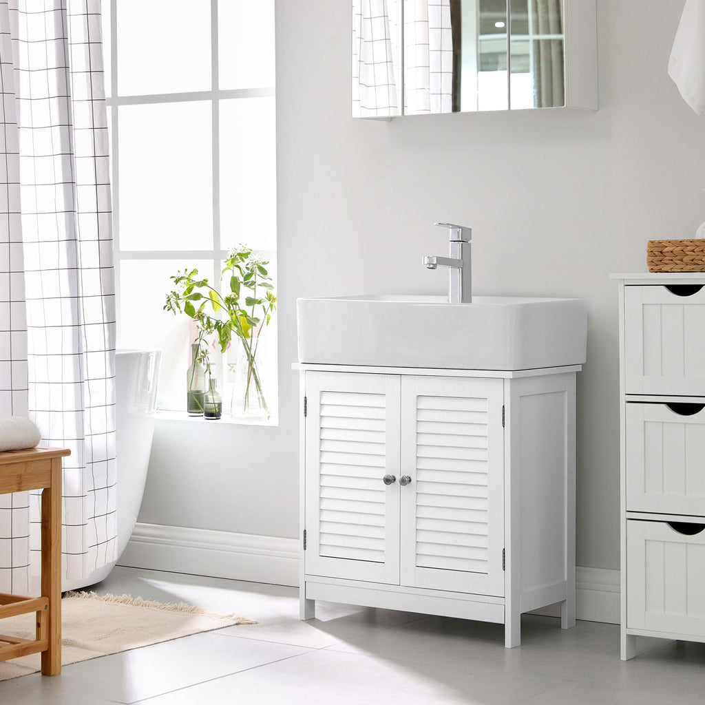 Washbasin cabinet - Matt white