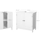 Washbasin cabinet - Matt white