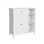 Bathroom cabinet - With 1 drawer - 3 shelves - Wood - White