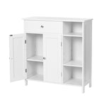 Bathroom cabinet - With 1 drawer - 3 shelves - Wood - White