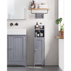 Bathroom cabinet - Beepercase - Two open compartments - Gray