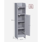 Bathroom cabinet - Beepercase - Two open compartments - Gray