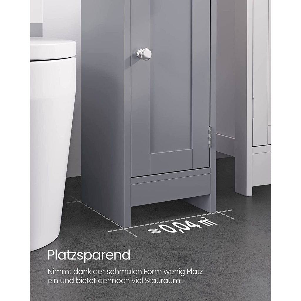 Bathroom cabinet - Beepercase - Two open compartments - Gray