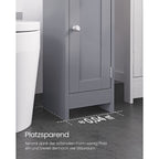 Bathroom cabinet - Beepercase - Two open compartments - Gray