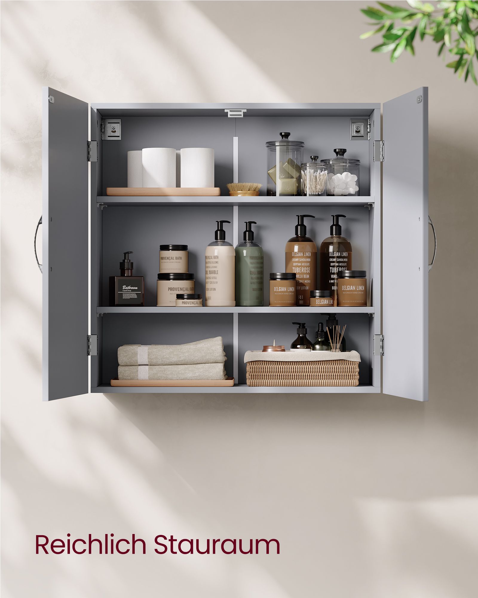 Bathroom Furniture - Wall Montage - With adjustable shelves